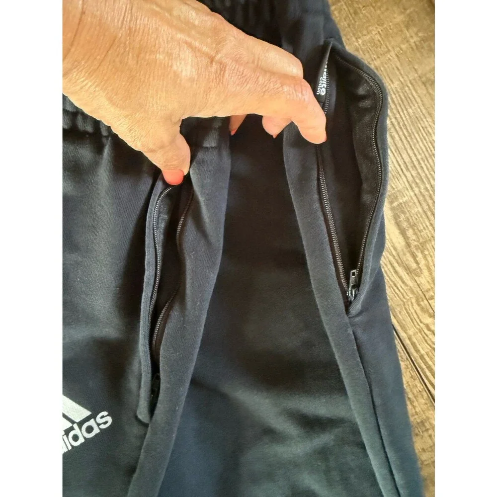 Men’s Adidas Climalite Cotton Joggers Sz. Small Black